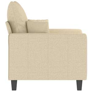 Křeslo krémové 60 cm textil - obrázek 5