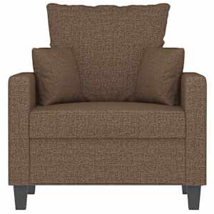 Křeslo hnědé 60 cm textil - obrázek 4