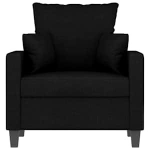Křeslo černé 60 cm textil - obrázek 4