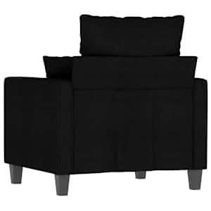Křeslo černé 60 cm textil - obrázek 6