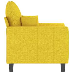 Křeslo světle žluté 60 cm textil - obrázek 5