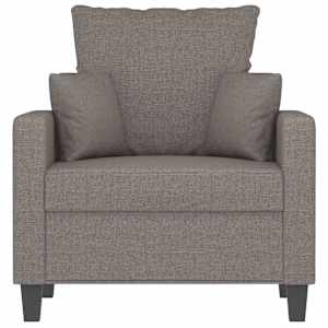 Křeslo taupe 60 cm textil - obrázek 4