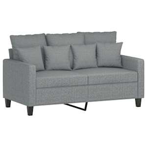 2místná pohovka světle šedá 120 cm textil - obrázek 2