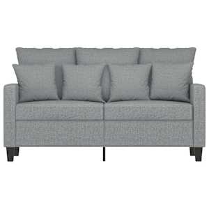 2místná pohovka světle šedá 120 cm textil - obrázek 4