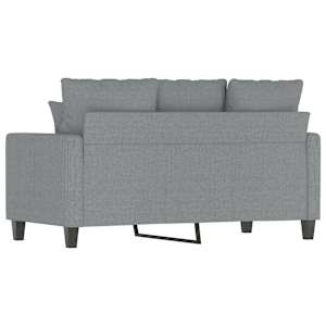 2místná pohovka světle šedá 120 cm textil - obrázek 6