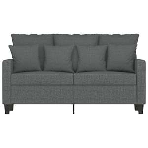 2místná pohovka tmavě šedá 120 cm textil - obrázek 4