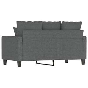 2místná pohovka tmavě šedá 120 cm textil - obrázek 6
