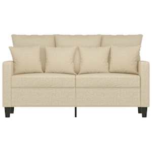 2místná pohovka krémová 120 cm textil - obrázek 4
