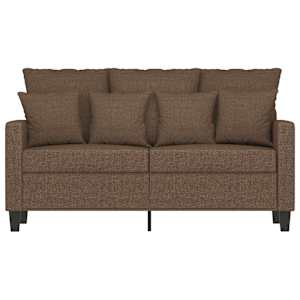 2místná pohovka hnědá 120 cm textil - obrázek 4