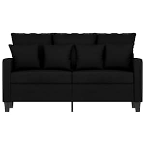 2místná pohovka černá 120 cm textil - obrázek 4
