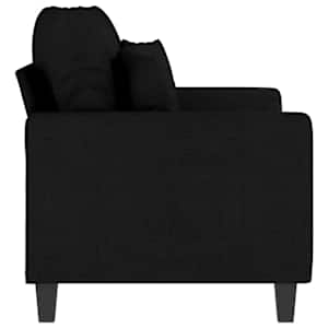 2místná pohovka černá 120 cm textil - obrázek 5