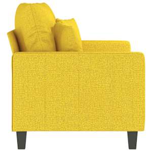 2místná pohovka světle žlutá 120 cm textil - obrázek 5