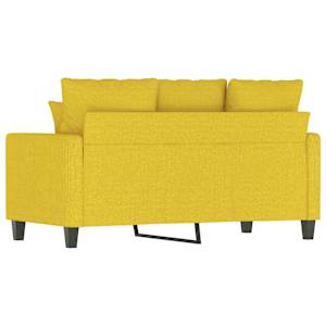 2místná pohovka světle žlutá 120 cm textil - obrázek 6