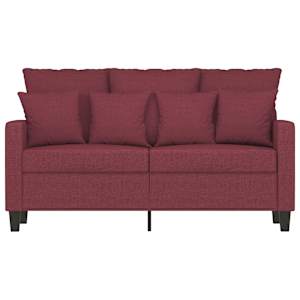 2místná pohovka vínová 120 cm textil - obrázek 4