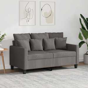 2místná pohovka taupe 120 cm textil - obrázek 1