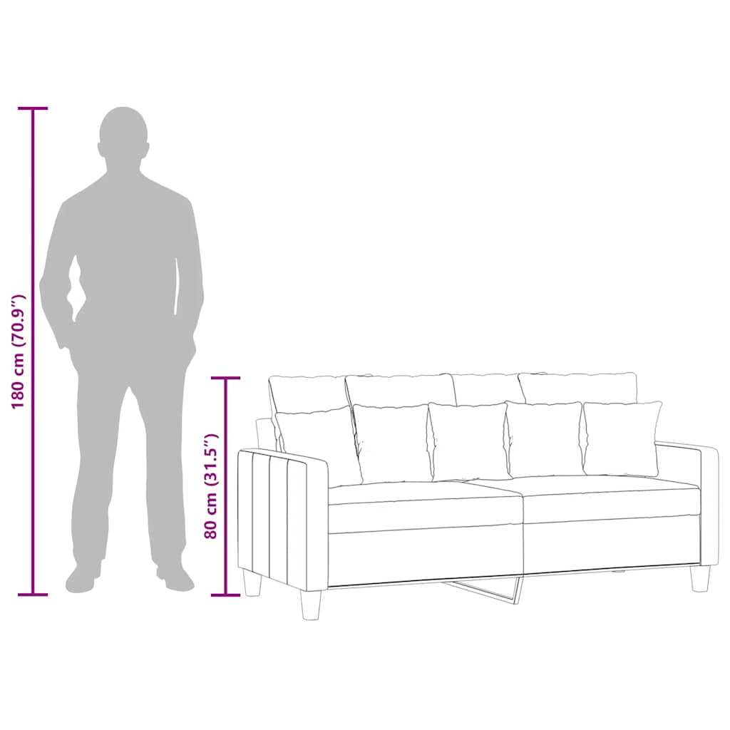 divvietīgs dīvāns, tumši pelēks audums, 140 cm