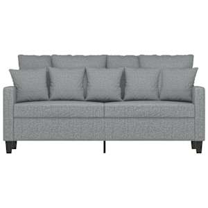 2místná pohovka světle šedá 140 cm textil - obrázek 4