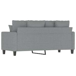2místná pohovka světle šedá 140 cm textil - obrázek 6