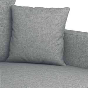2místná pohovka světle šedá 140 cm textil - obrázek 7