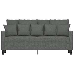 2místná pohovka tmavě šedá 140 cm textil - obrázek 4
