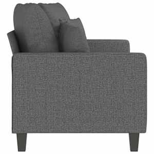 2místná pohovka tmavě šedá 140 cm textil - obrázek 5
