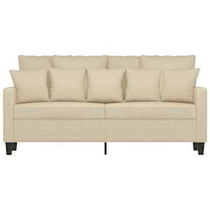 2místná pohovka krémová 140 cm textil - obrázek 4