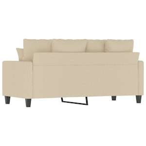 2místná pohovka krémová 140 cm textil - obrázek 6