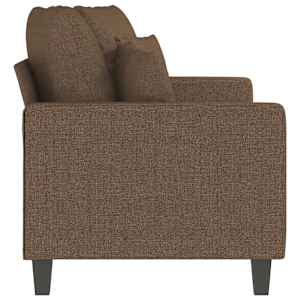 2místná pohovka hnědá 140 cm textil - obrázek 5