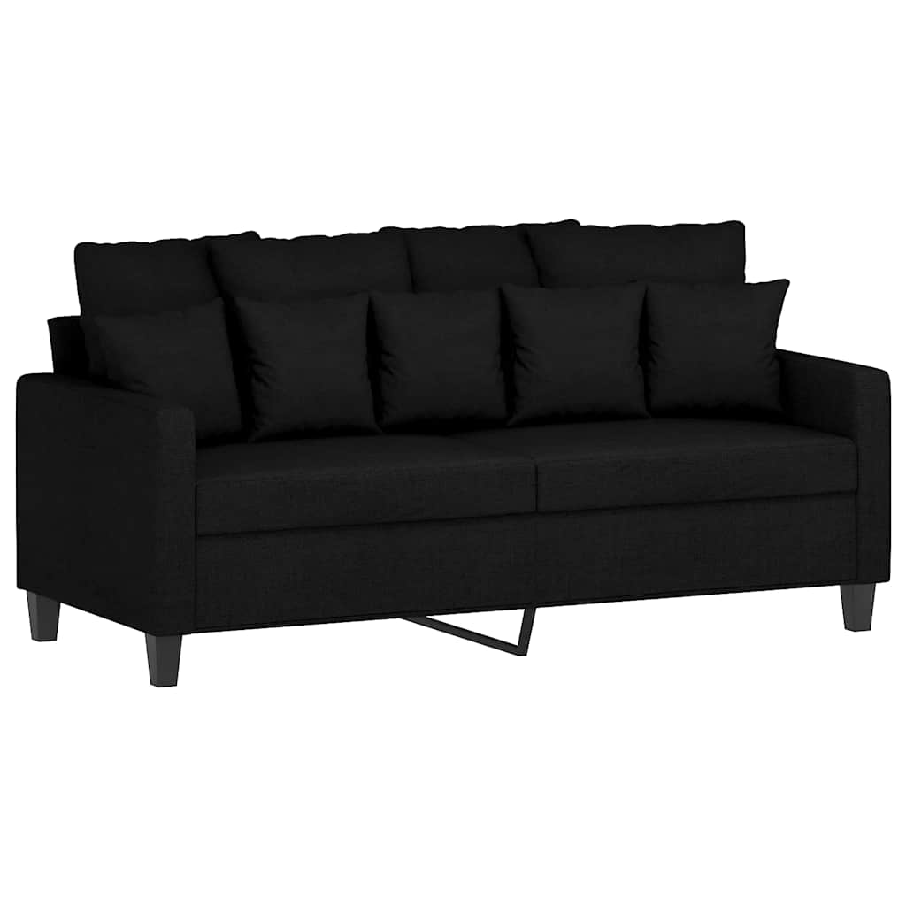 Thumbnail - vidaXL 2-Sitzer-Sofa Schwarz 140 cm Stoff