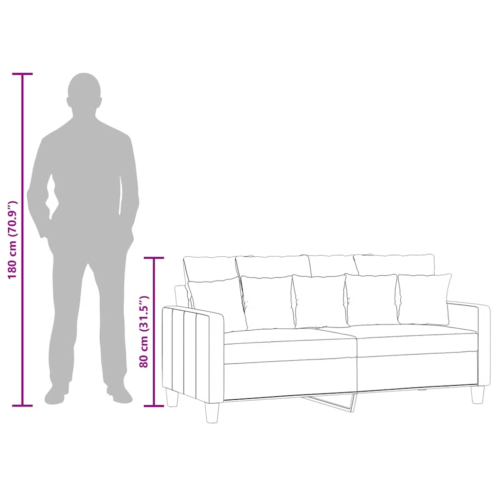 Dvosed črn 140 cm blago - slika 10