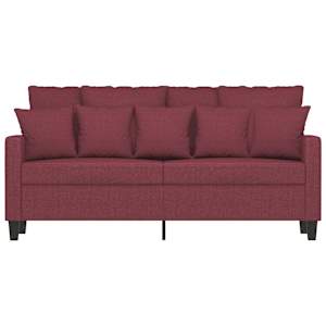 2místná pohovka vínová 140 cm textil - obrázek 4