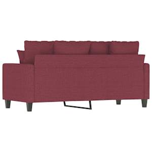 2místná pohovka vínová 140 cm textil - obrázek 6