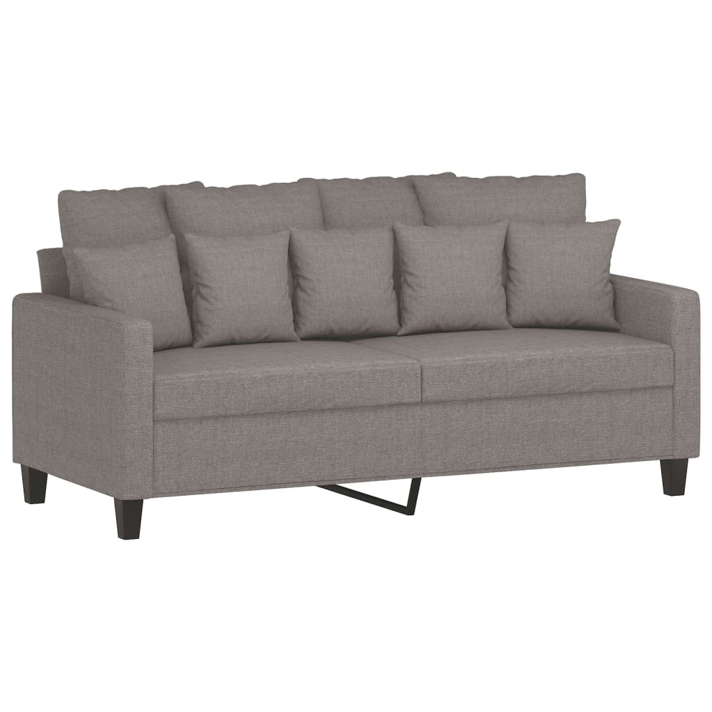 Canapea cu 2 locuri, gri taupe, 140 cm, material textil