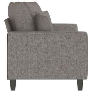 2místná pohovka taupe 140 cm textil - obrázek 5