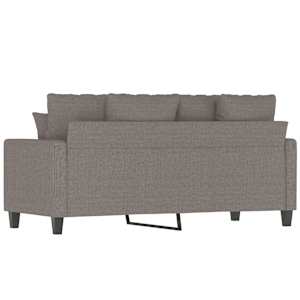 2místná pohovka taupe 140 cm textil - obrázek 6
