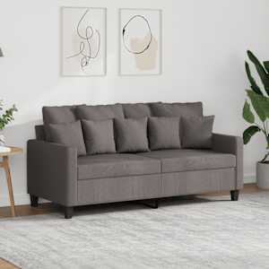 2místná pohovka taupe 140 cm textil - obrázek 1