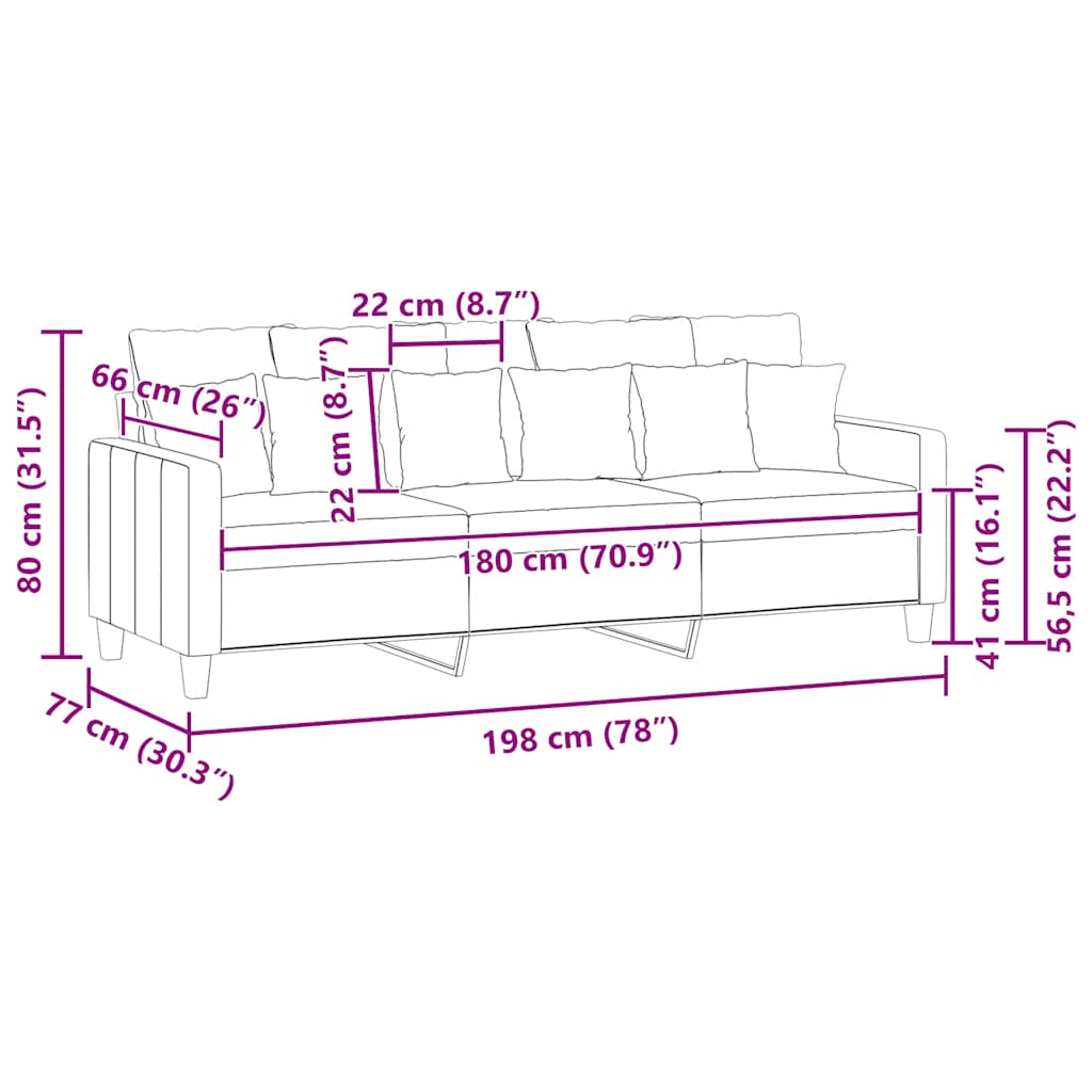Trosed svetlo siv 180 cm blago - slika 9