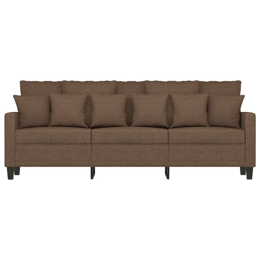 vidaXL Canapé à 3 places Marron 180 cm Tissu