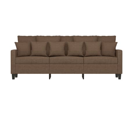 vidaXL Canapé à 3 places Marron 180 cm Tissu