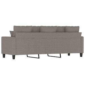 3místná pohovka taupe 180 cm textil - obrázek 6