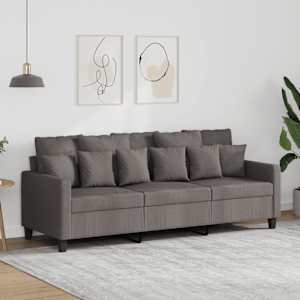 3místná pohovka taupe 180 cm textil - obrázek 1