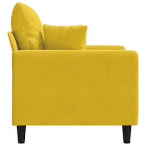 Křeslo žluté 60 cm samet - obrázek 5
