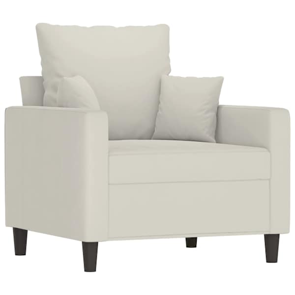 vidaXL tugitool, kreemjas, 60 cm, samet