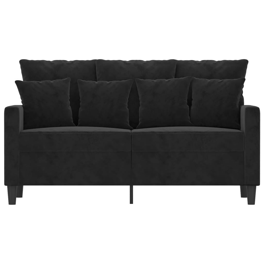 Thumbnail - vidaXL 2-Sitzer-Sofa Schwarz 120 cm Samt