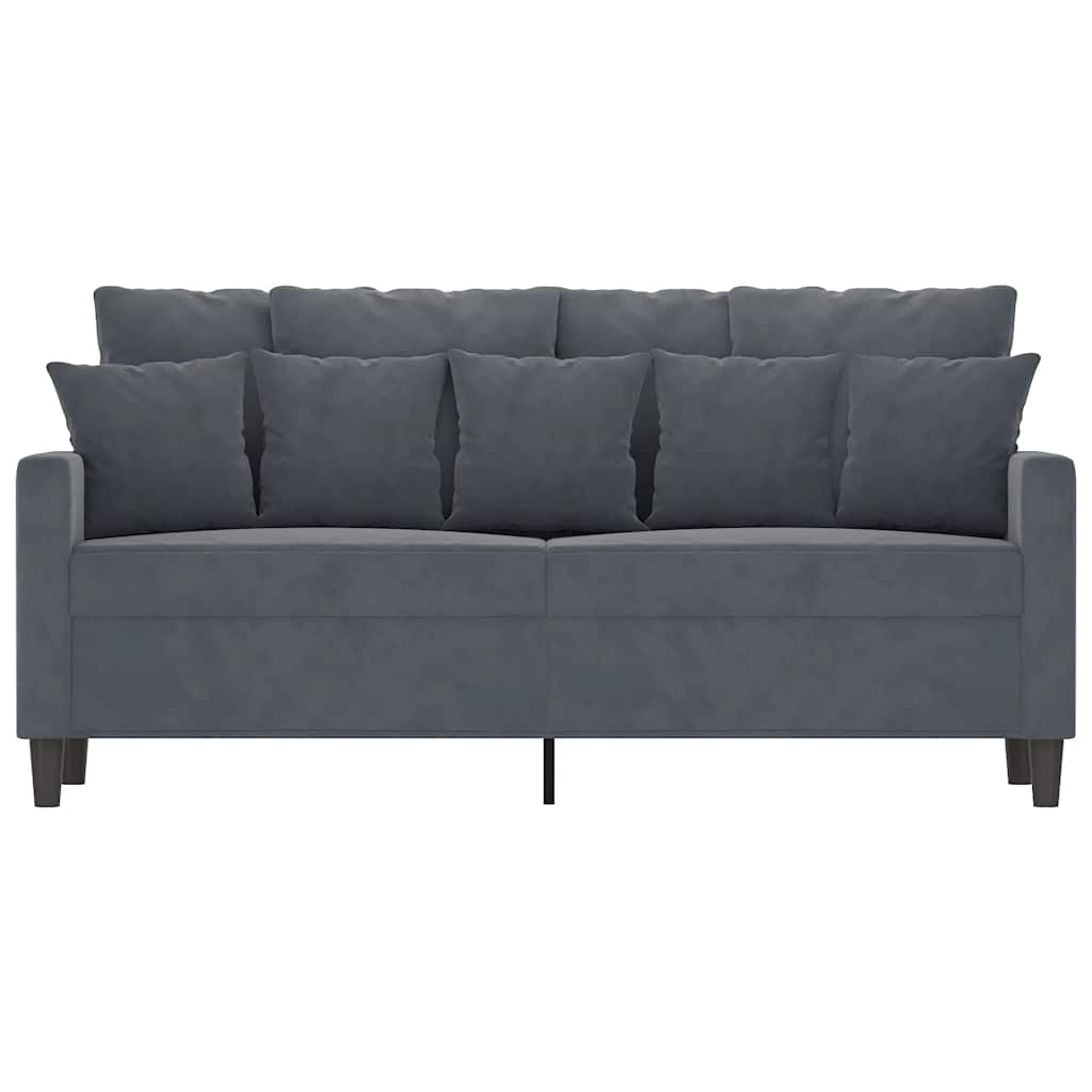 Thumbnail - vidaXL 2-Sitzer-Sofa Dunkelgrau 140 cm Samt