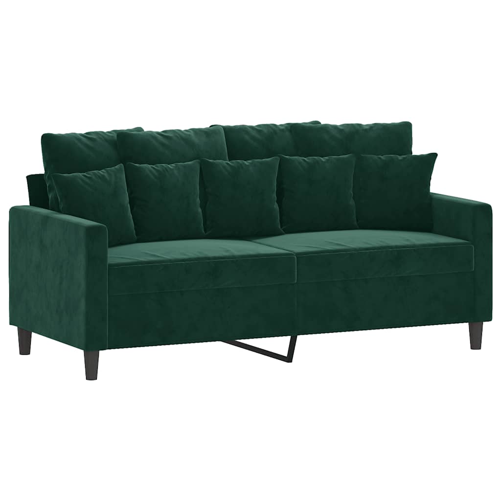 Thumbnail - vidaXL 2-Sitzer-Sofa Dunkelgrün 140 cm Samt