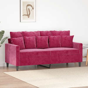 Dvosed vinsko rdeč 140 cm žamet