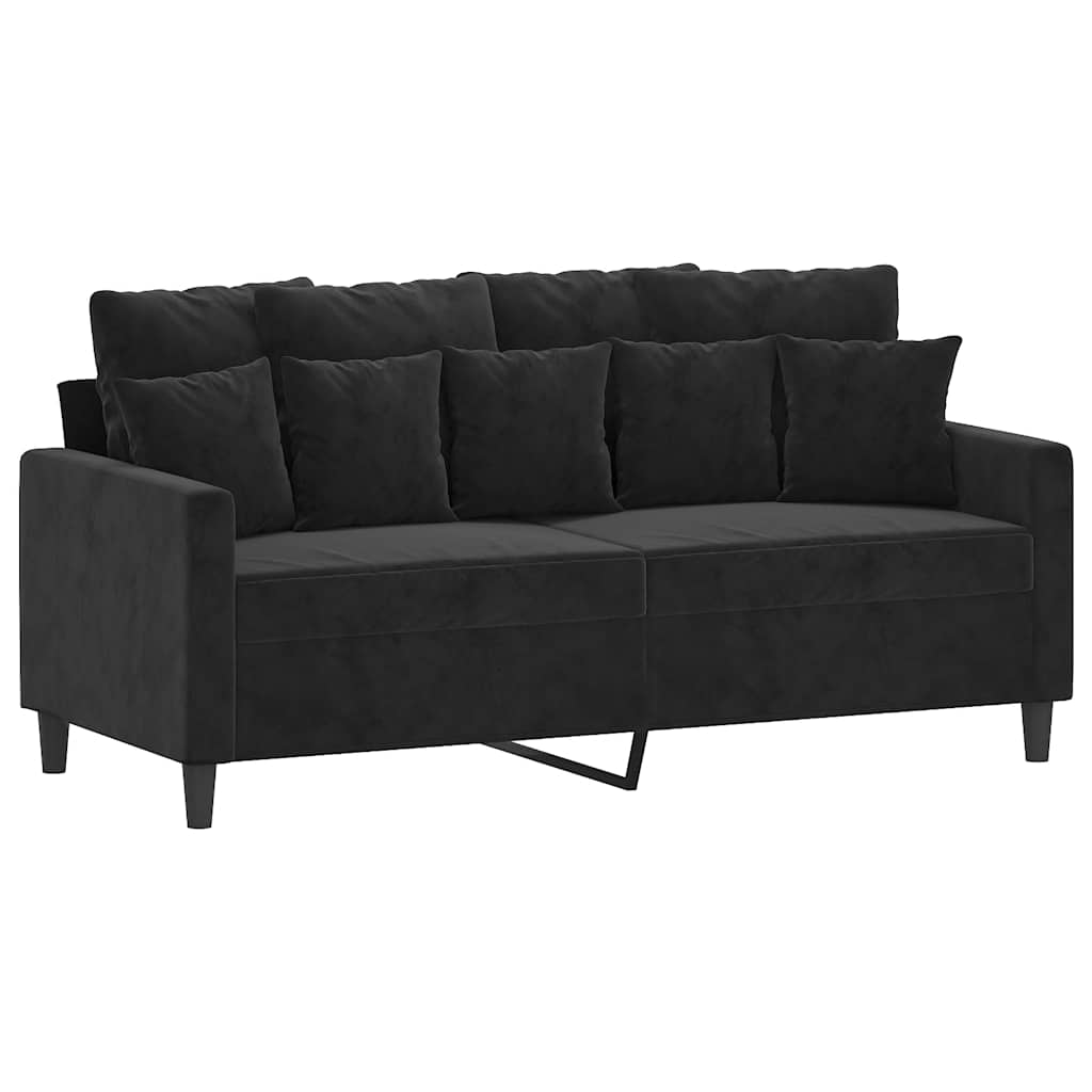 Thumbnail - vidaXL 2-Sitzer-Sofa Schwarz 140 cm Samt