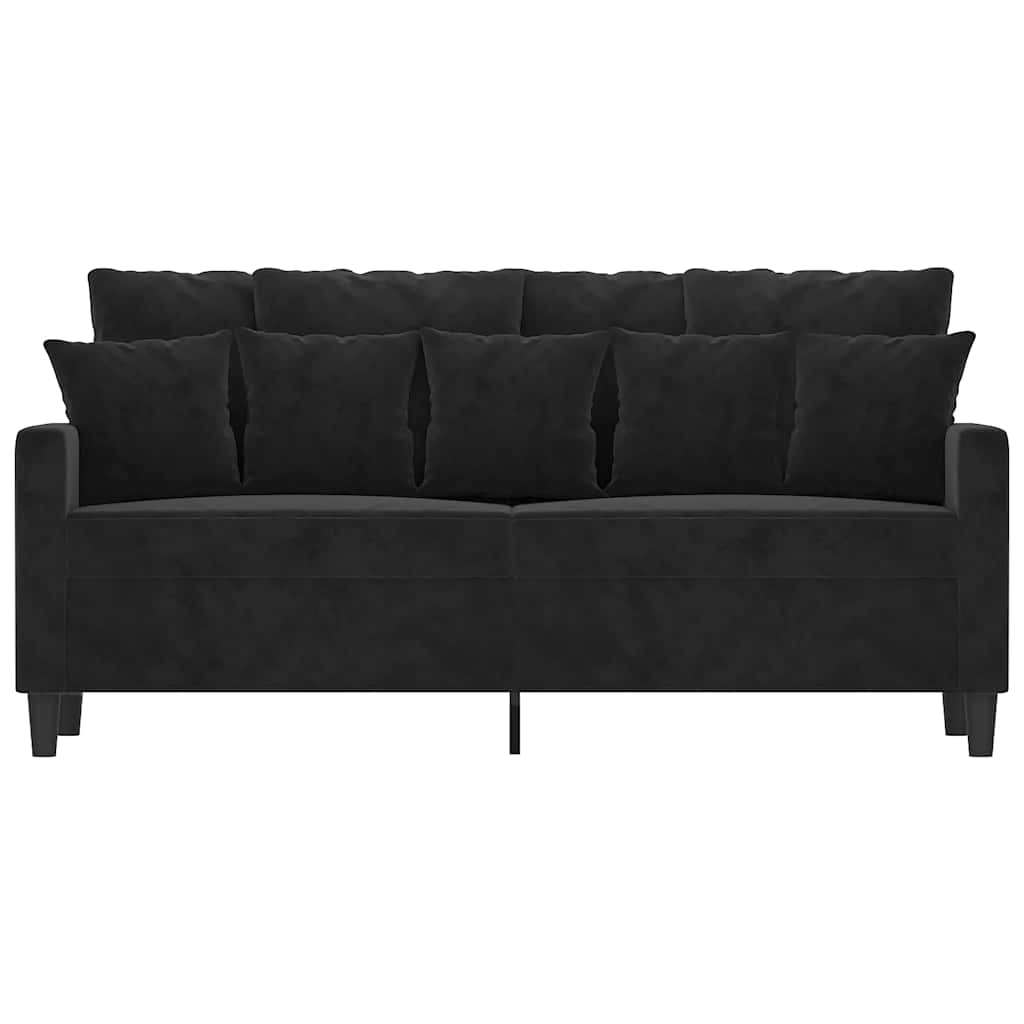 Thumbnail - vidaXL 2-Sitzer-Sofa Schwarz 140 cm Samt
