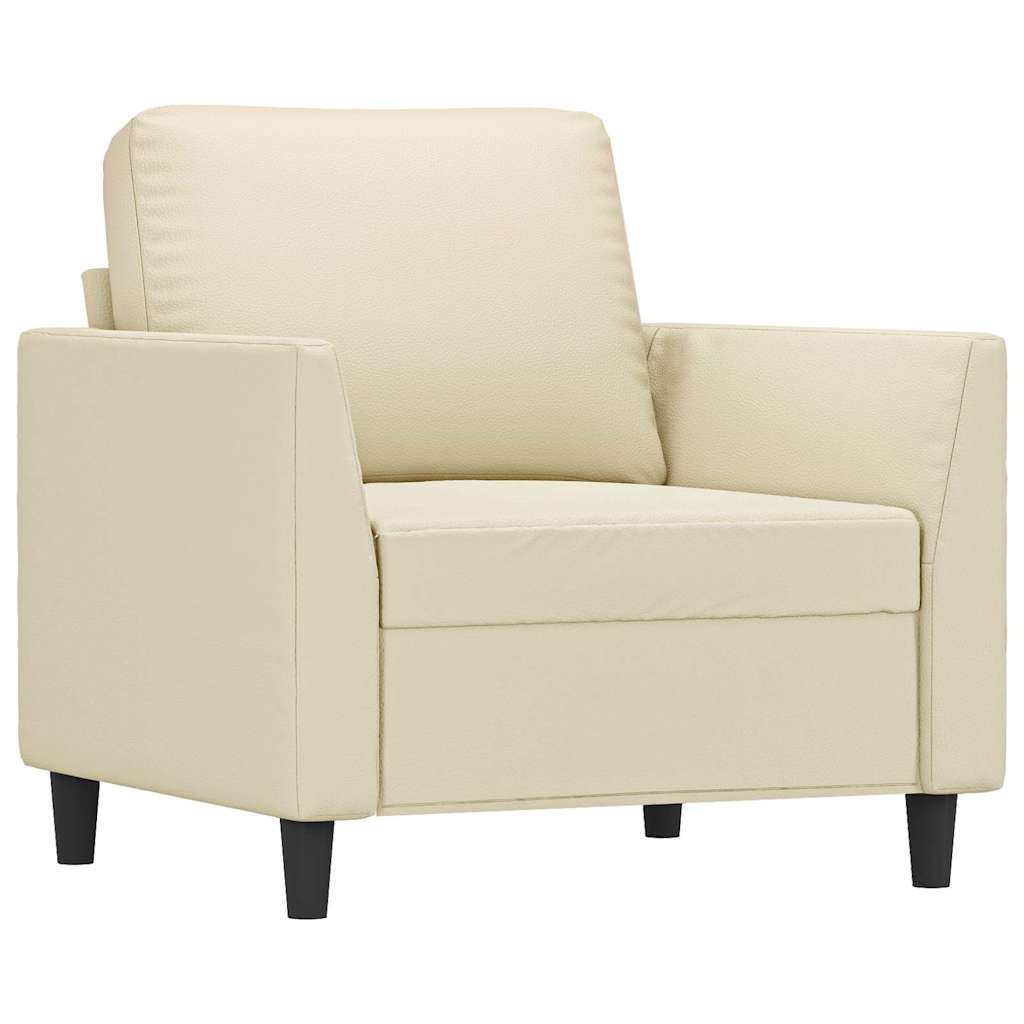 Thumbnail - vidaXL Sessel Creme 60 cm Kunstleder